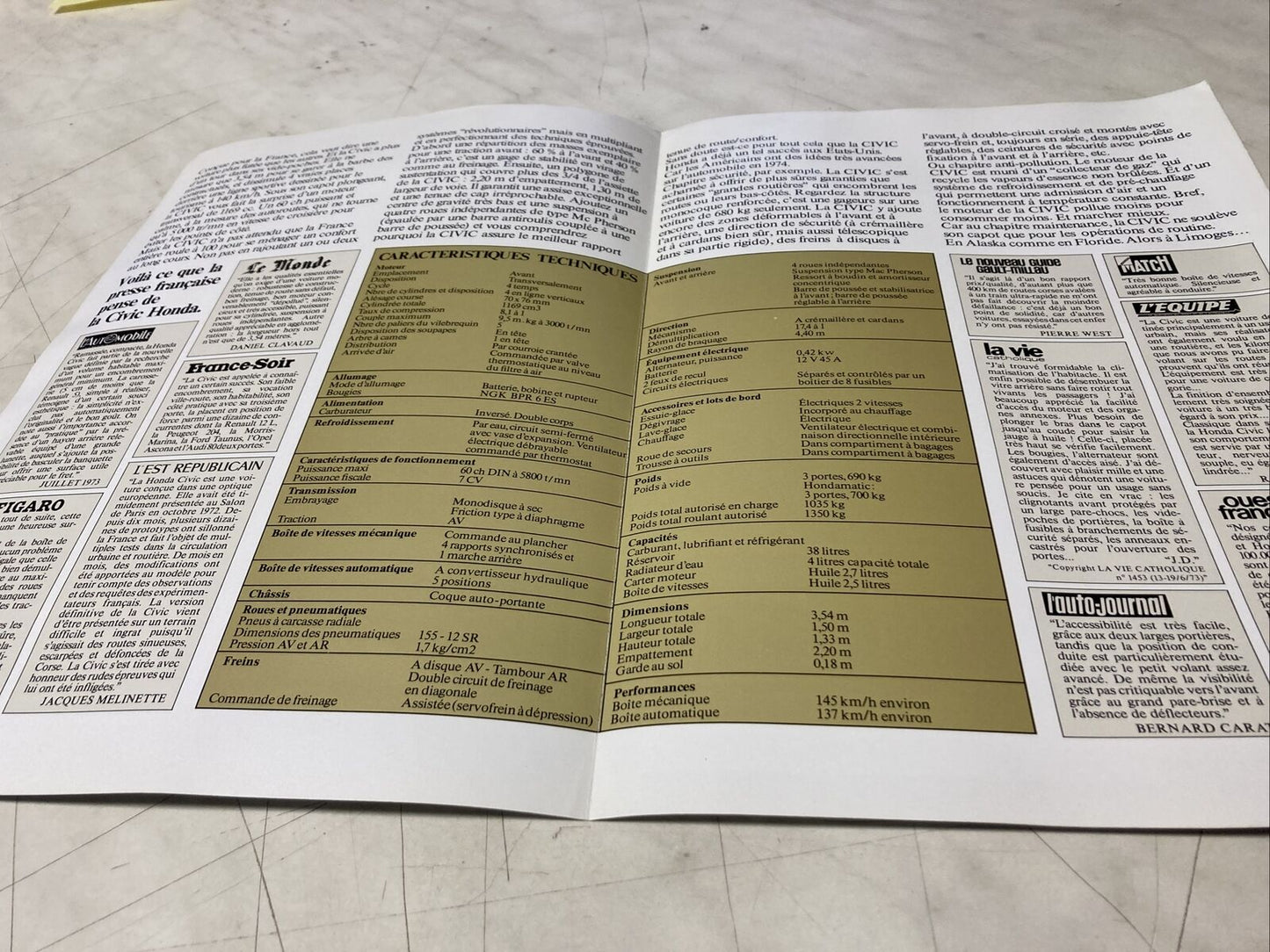 TEST - Honda Civic catalogue