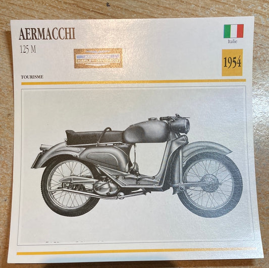 TEST - carte collection moto : Aermacchi Harley Davidson 125 M 1954 Atlas