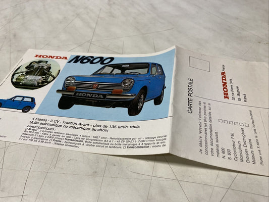 TEST - Honda N600 S800 racing coupé (Catalogues pièces détachées auto)